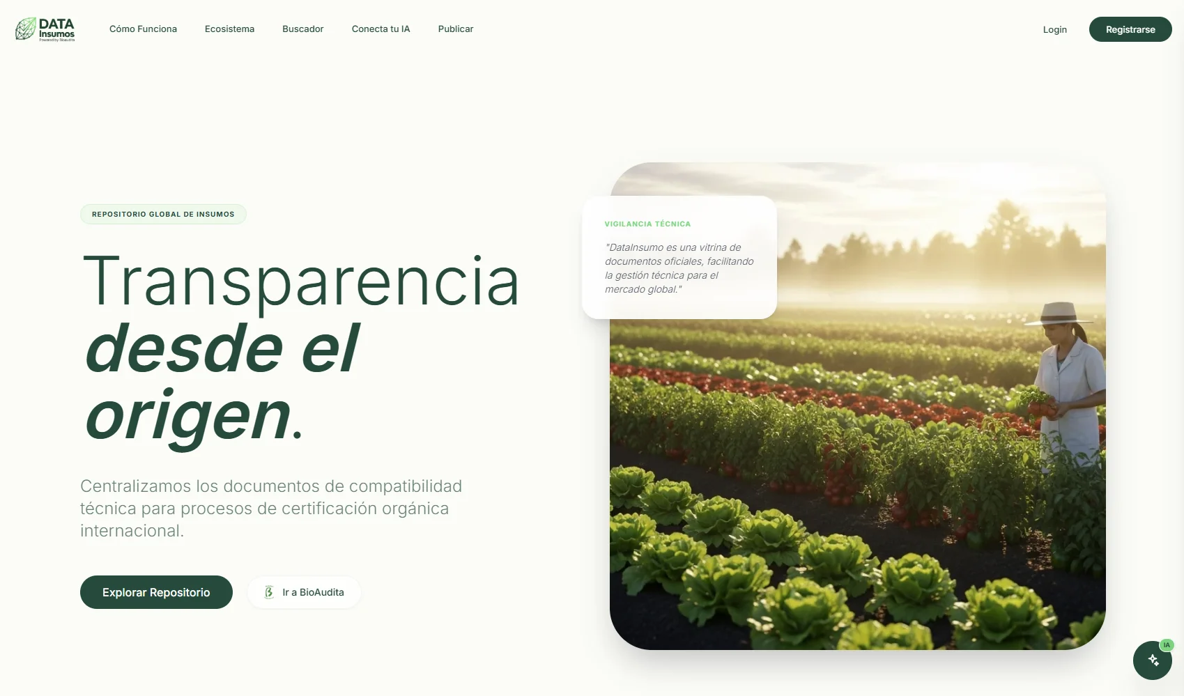 Captura de datainsumos.bioaudita.cl